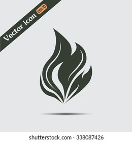 fire icon vector