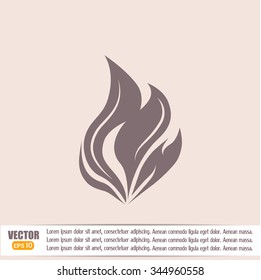 fire icon vector