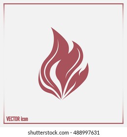 fire icon vector