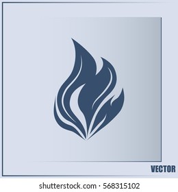 fire icon vector