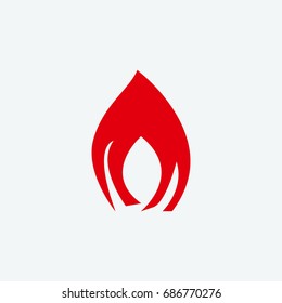 fire icon vector