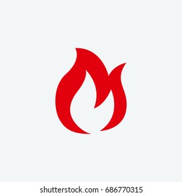 fire icon vector