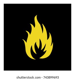 fire icon vector