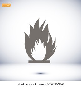 fire icon, vector best flat icon EPS