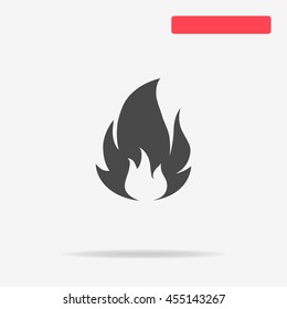 Fire icon. Vector concept illustration for design.