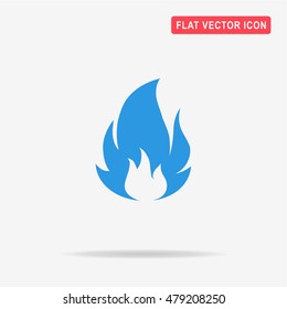 Fire icon. Vector concept illustration for design.