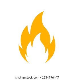 Fire icon vector design illustration isolated on white background