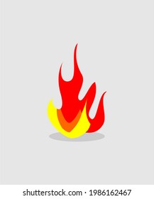 Fire icon vector design for logo, background, etc.