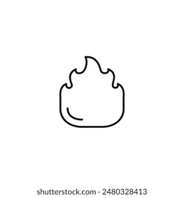 Fire icon vector. EPS 10 editable vector