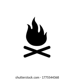 Fire icon vector,. Fire, Flame flat symbol design illustration.