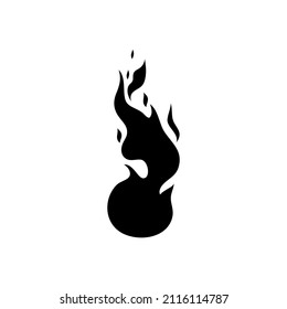 Fire icon vector. Flame illustration sign. firefighters symbol or logo.