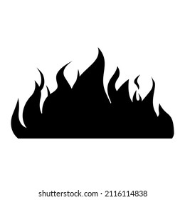 Fire icon vector. Flame illustration sign. firefighters symbol or logo.