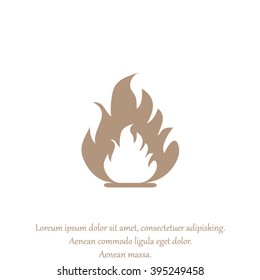 Fire Icon Vector. Fire flames