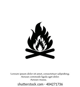 Fire Icon Vector. Fire flames