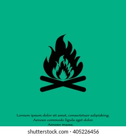 Fire Icon Vector. Fire flames