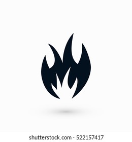 fire icon vector, flat design best vector icon