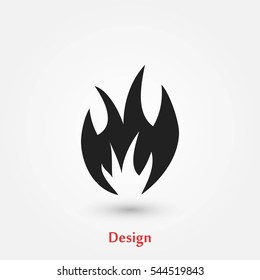 fire icon vector, flat design best vector icon