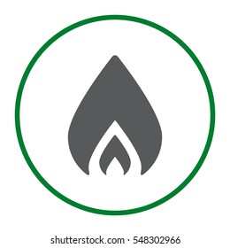 Fire Icon Vector flat design style