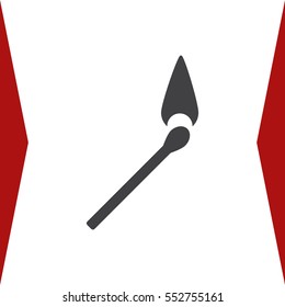 Fire Icon Vector flat design style