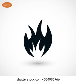 fire icon vector, flat design best vector icon