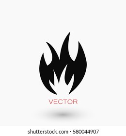 fire icon vector, flat design best vector icon