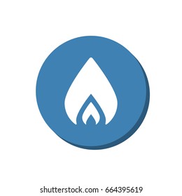 Fire Icon Vector flat design style