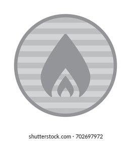 Fire Icon Vector flat design style