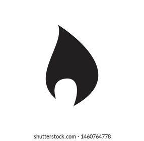 Fire icon vector flat style illustration