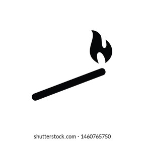 Fire icon vector flat style illustration
