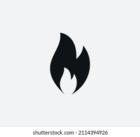 Fire icon vector flat style illustration best trendy