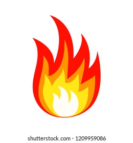Fire icon. Vector illustration