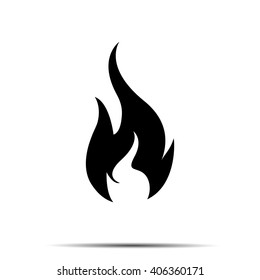  fire icon - vector illustration.