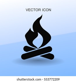 Fire icon vector illustration