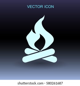 Fire icon vector illustration