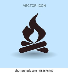 Fire icon vector illustration