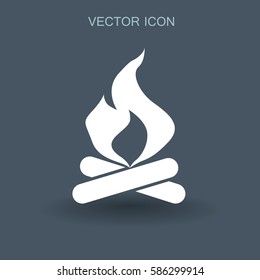 Fire icon vector illustration