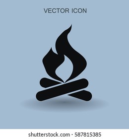 Fire icon vector illustration