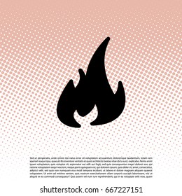 Fire icon. vector illustration