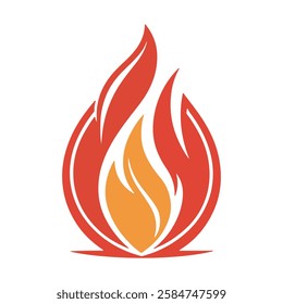 Fire Icon Vector Illustration Design