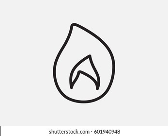 fire, icon, vector illustration eps10
