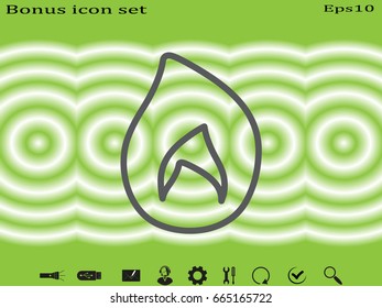 fire icon, vector illustration eps10