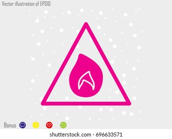 fire, icon, vector illustration eps10