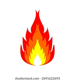 fire icon. fire vector illustration. fireball vector. fire cartoon vector