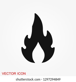 Fire icon vector. Icon illustration for logo design