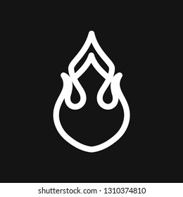 Fire icon vector. Icon illustration for logo design