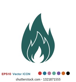 Fire icon vector. Icon illustration for logo design