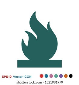 Fire icon vector. Icon illustration for logo design