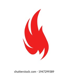 fire icon vector illustration. fire logo design. isolated on white background