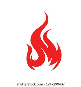 Feuersymbol, Vektorgrafik. Brandlogo-Design. einzeln auf weißem Hintergrund