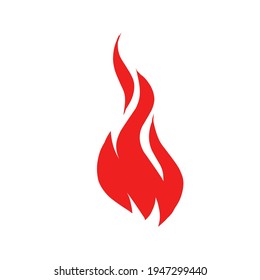 fire icon vector illustration. fire logo design. isolated on white background